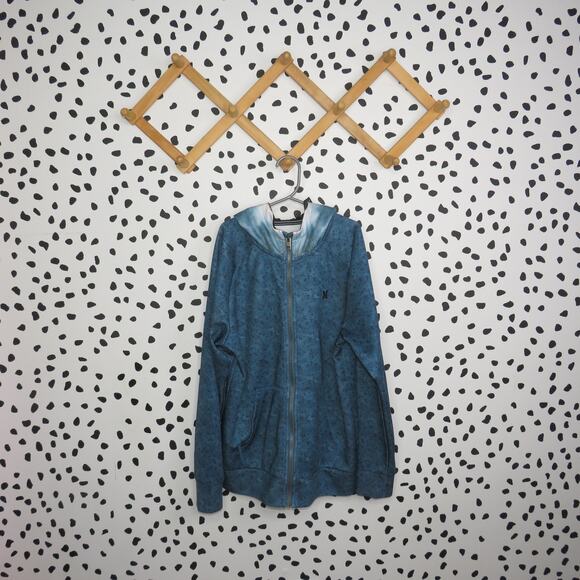 Hurley Other - Hurley Blue Shark Graphic Full Zip Up Boys Hoodie